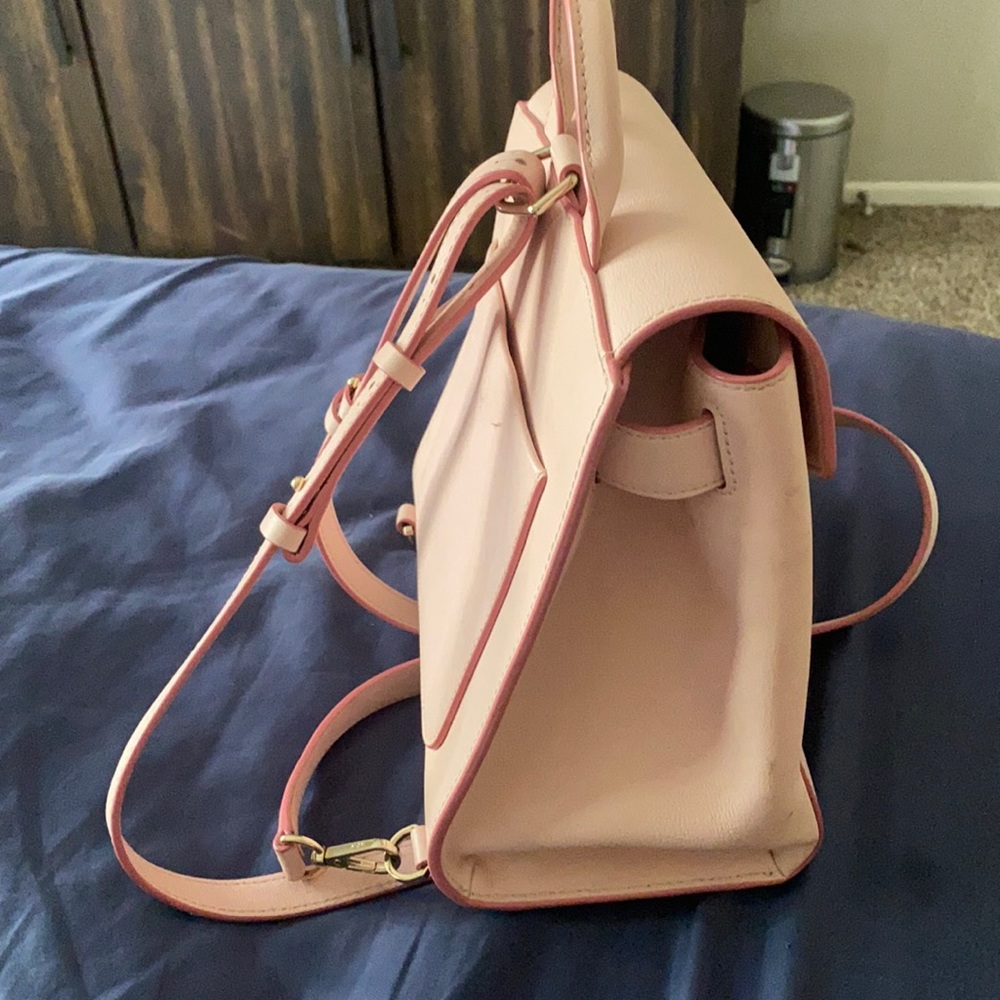 Cute pink McM backpack.